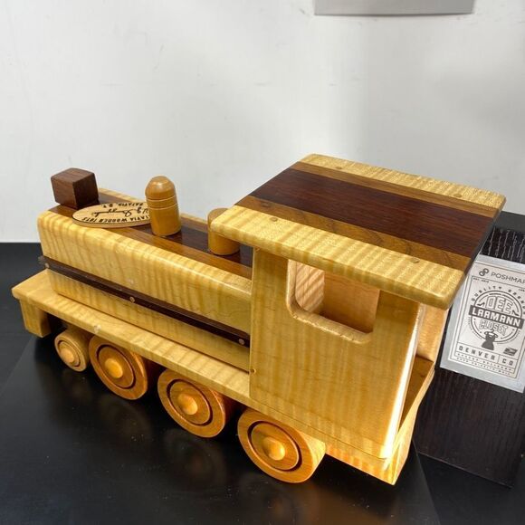 TOY TRAIN LOCOMOTIVE-by BATAVIA WOODEN TOYS - Picture 6 of 15